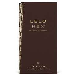 LELO HEX CONDOMS RESPECT XL 12 PACK