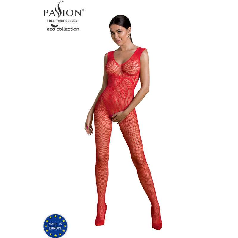 PASSION ECO COLLECTION BODYSTOCKING ECO BS003 ROJO