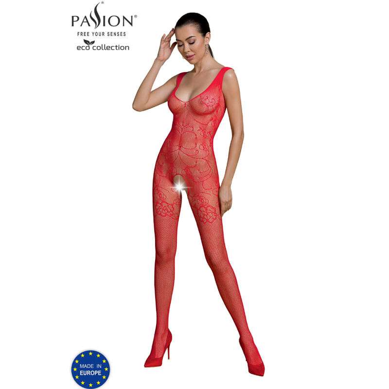PASSION ECO COLLECTION BODYSTOCKING ECO BS012 ROJO
